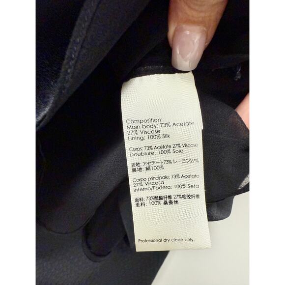 3.1 Phillip Lim Ric Rac Crepe Satin Tank Top & Mini Skirt Set Black Women's 0/00 - Picture 5 of 8